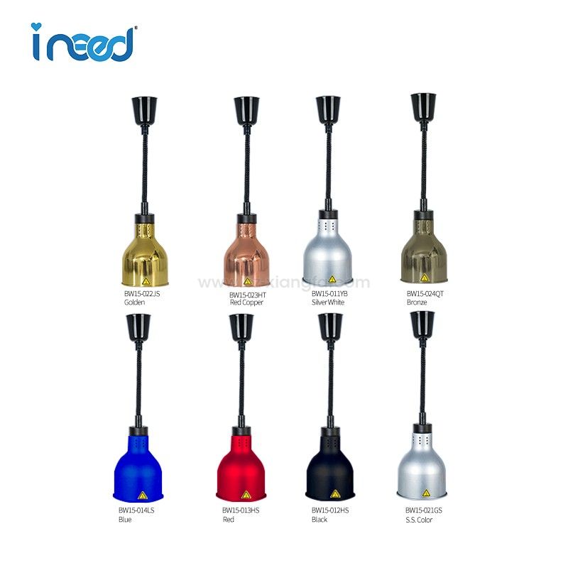 A Series-BW15 Retractable Cord Ceiling Mount Heat Lamp