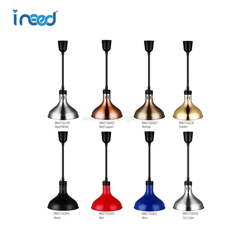 A Series-BW17 Retractable Cord Ceiling Mount Heat Lamp