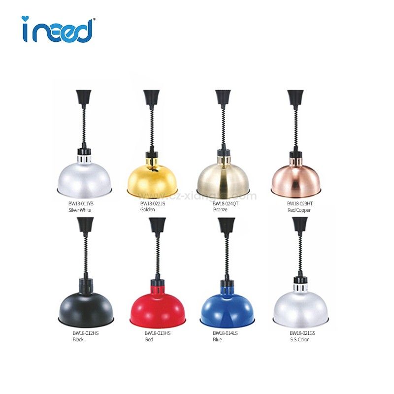 A Series-BW18 Retractable Cord Ceiling Mount Heat Lamp