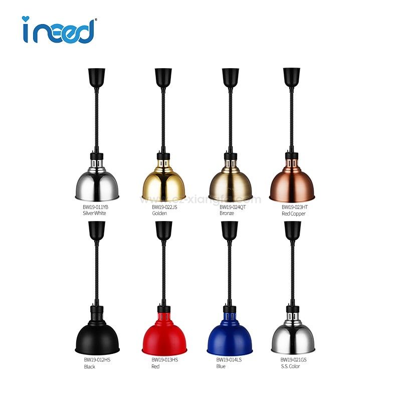 A Series-BW19 Retractable Cord Ceiling Mount Heat Lamp