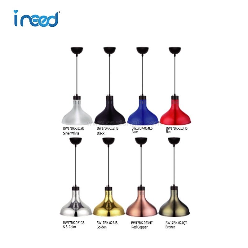 B Series-BW17BK Retractable Cord Ceiling Mount Heat Lamp