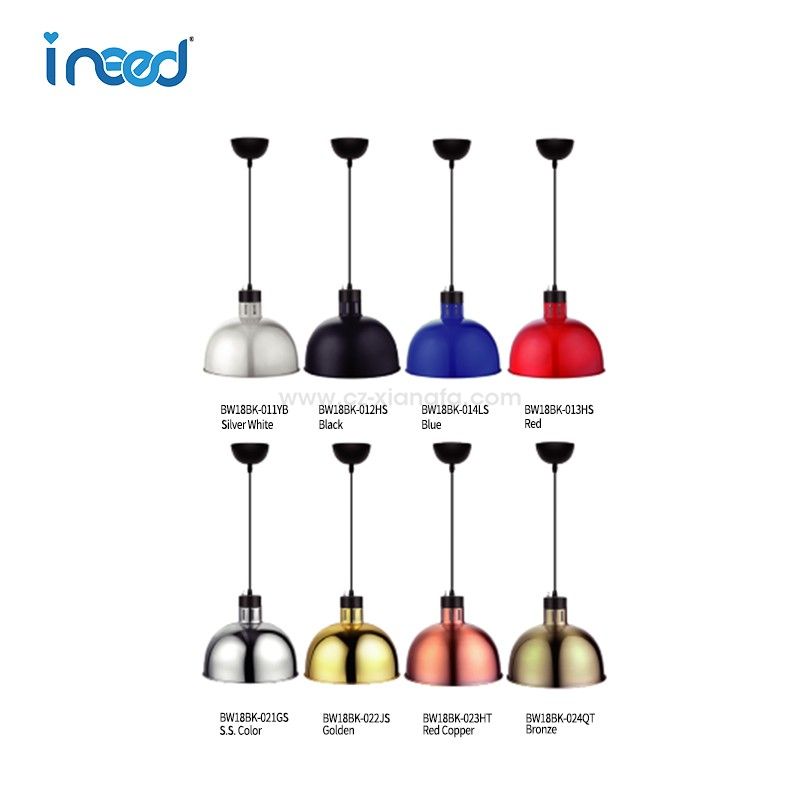 B Series-BW18BK Retractable Cord Ceiling Mount Heat Lamp