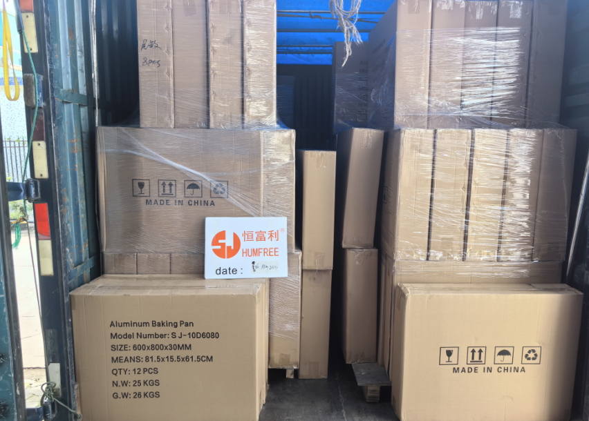 2024.5.13 Loading record: 20CBM Aluminum Baking Pan for Iraq Client