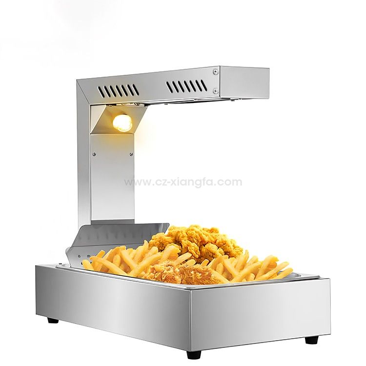 Commercial Stainless Steel French Fry Food Warmer With Light