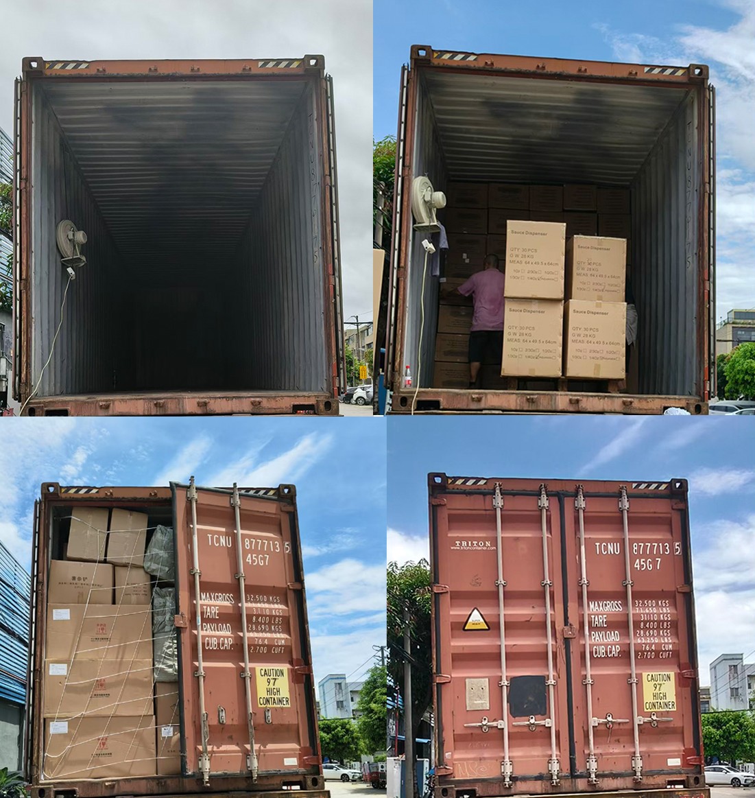 1*40HQ Container of Kitchenware shipped to Europe on June 9,2026.